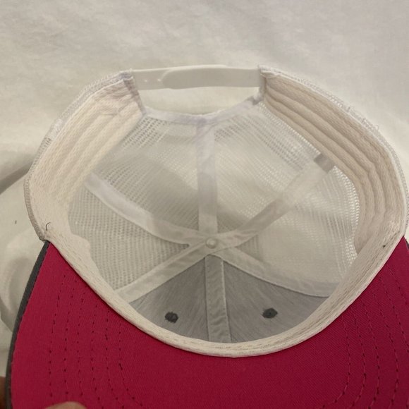 LG V30 T Mobile Promotional Advertiser Ball Cap Trucker Hat Gray W/ White Mesh - Picture 9 of 10